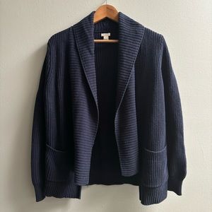 J Crew Navy Knit Sweater
